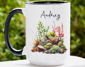 Plant Lady Mug, Custom Name Mug, Houseplant Mug, Plant Mama Mug, Plant Lover Gift, Plant Grandma Gifts, Plant Lover Gift, Personalized Gift