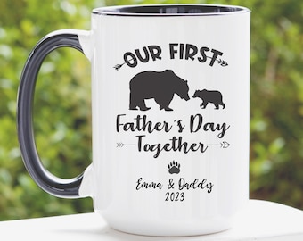 Our First Fathers Day Mug, 1st Father's Day Mug, New Dad Gift, New Dad Father's Day Gifts, Personalized Fathers Day Gift from Daughter, Wife