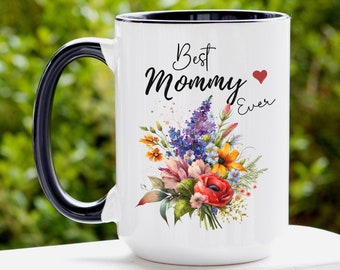 Best Mom Ever Mug, Personalized Gift for Mom, Custom Mom Coffee Mug, Mother's Day Gift, Mom Birthday Gift, Gift from Daughter, Gift from Son