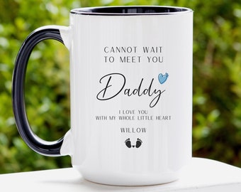 Soon to be Dad Fathers Day Personalized Gift, Future Dad Father's Day First Child Pregnant Fathers Day Gift, First Baby Future Father Cup