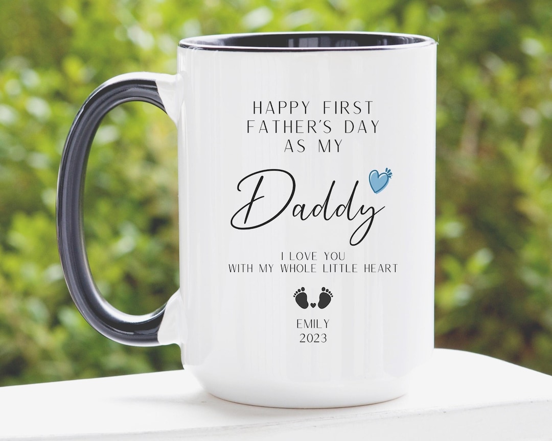 1st Father's Day Mug, New Dad Gift, Our First Fathers Day Mug, New Dad — free download