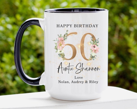 21st 50th 60th 80th Birthday Gift, Personalized Coffee Mug With Age and  Name, Birthday Coffee Mug, Birthday Gift for Grandma, Mom, Dad, Son - Etsy