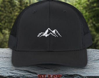 Mountain Range Embroidered Cap Gift for Dad Gift from Daughter Gift for Hunting and Hiking Lover Dad Cap Embroidery Hat Birthday Gift Xmas