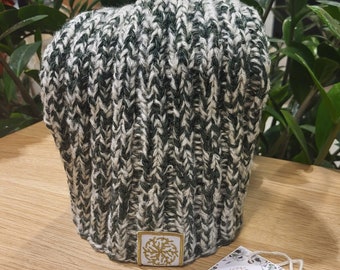 Baggy Beanie, Upcycled Yarn Knit, Lined Winter Hat, Slouchy Beanie, Casual Streetwear