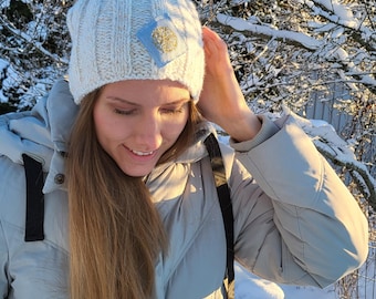 Baggy Beanie, Upcycled Yarn Knit, Lined Winter Hat, Slouchy Beanie, Casual Streetwear