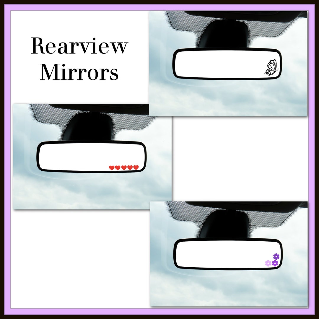 Car Mirror Decals Etsy