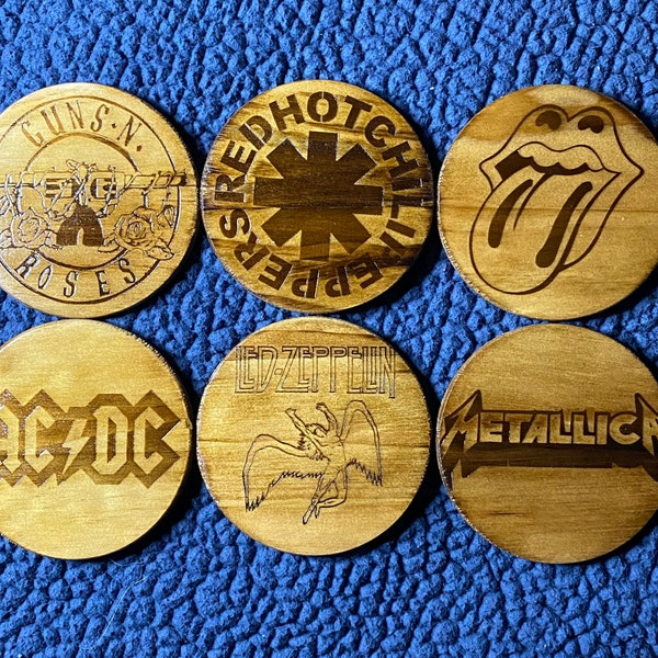 Rock Band Coaster Etsy