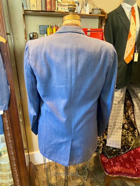 1950s ATOMIC ERA 2pc Wool Suit / drop loop pants … - image 6