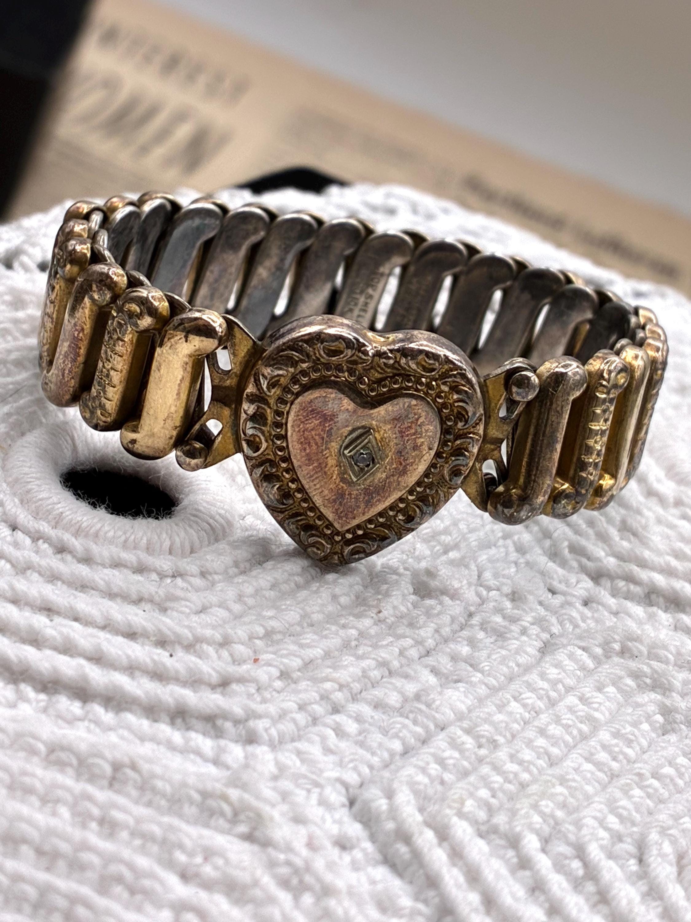 アクセサリー 40s WWII Sweetheart Jewelry STERLING Ww2 Silver Sweetheart Bracelets - Etsy