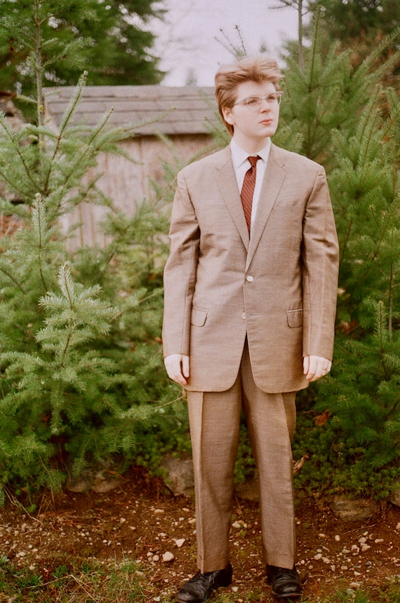 1950s 1960s Grey Sliver Shark Skin Suit / 2 Piece W/ High 1950s 1960s Grey Sliver Shark Skin Suit / 2 Piece W/ High