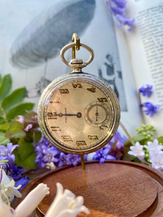 1900s 1910s Waltham Pocket Watch / 1920s Edwardian