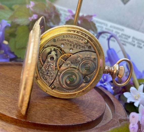 1900s 1908 Elgin Pocket Watch / Victorian Edwardi… - image 6