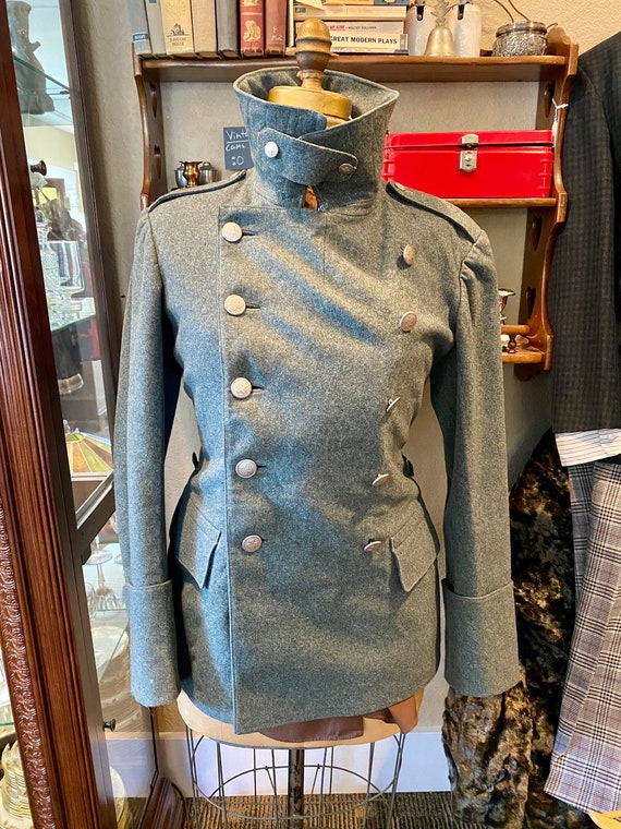 1930s 1940s Wool Swiss Army Jacket / Swiss Milita… - image 4