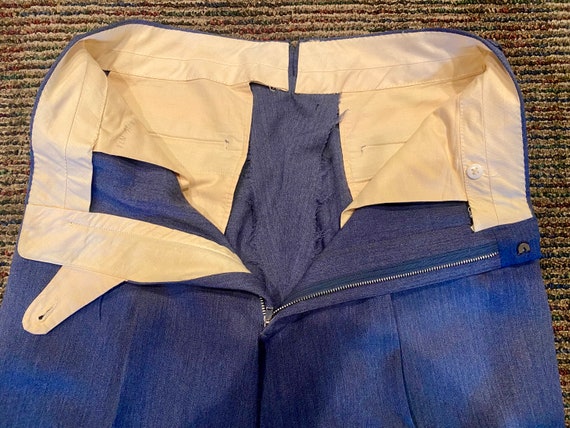 1950s ATOMIC ERA 2pc Wool Suit / drop loop pants … - image 9