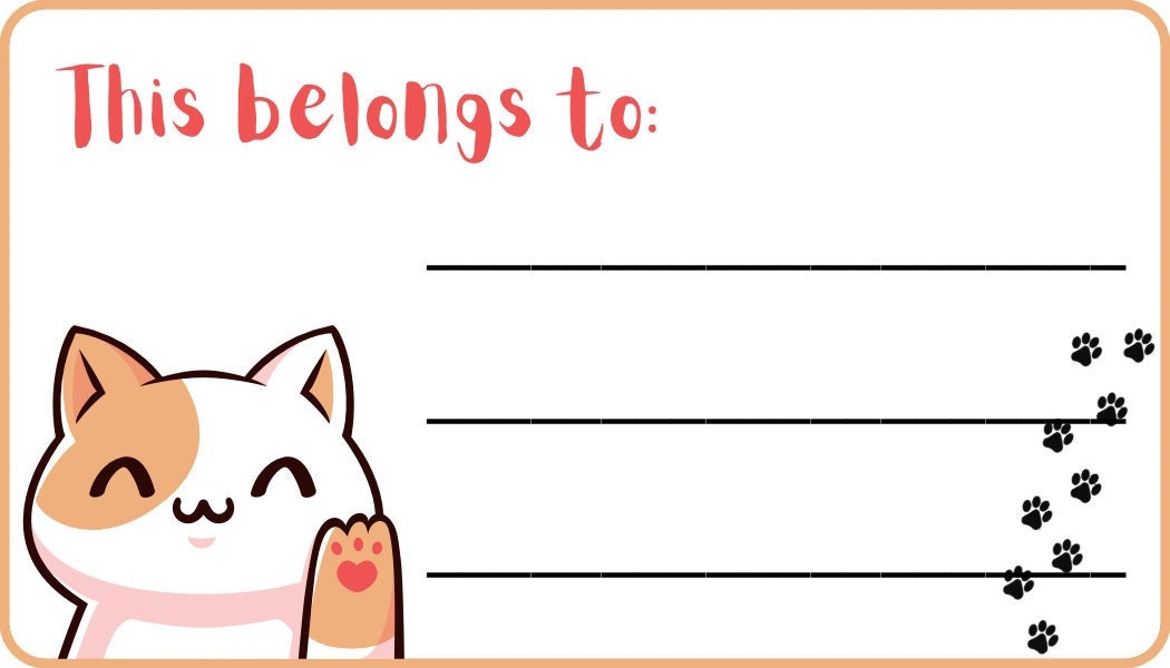 Cat name tag cheap