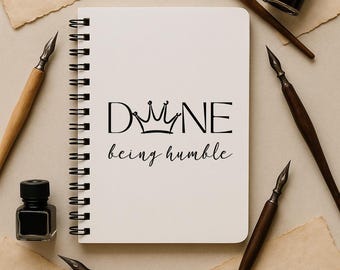 Done Sein Humble Spiralblock | Vertrauensbildendes leeres weißes Spiralblock-Journal für Künstler | 15 x 20 cm | Geldbörse Freundlich Journal