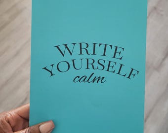 Teal Journal: Softcover Notizbuch zur Angstlinderung - 15 x 21 cm