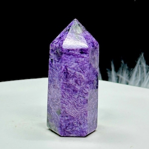 Russian Charoite Tower, Charoite Crystal Point - 2.5&quot; (You Select)