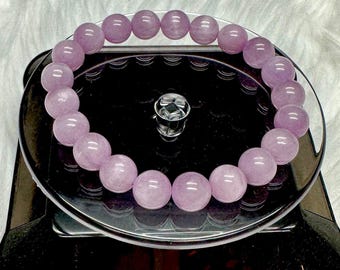 High Quality Natural Kunzite Bracelet - choose from 8mm or 9mm size