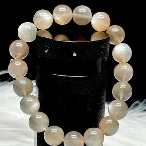 High Quality Flashy Moonstone Crystal Bracelet – 10mm Natural Gemstone Beads