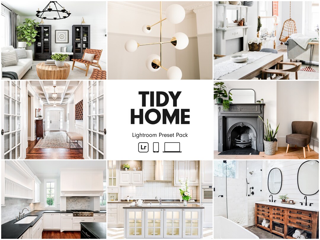 10 TIDY HOME Lightroom Presets Real Estate Presets - Etsy Sweden