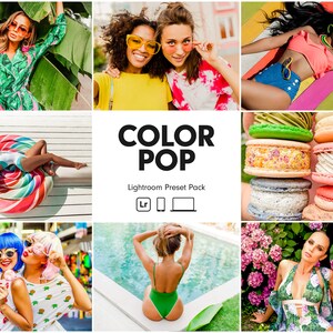 10 COLOR POP Lightroom Presets | Colorful Summer Preset | Vibrant Preset | Lifestyle Blogger Preset | Bright Airy Presets | Photo Presets