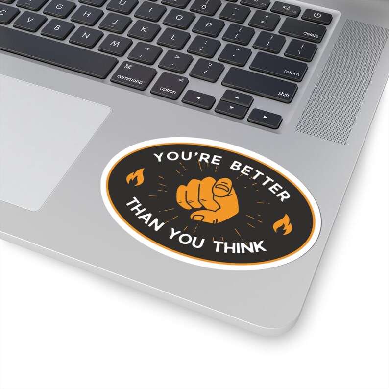 Motivational Laptop Sticker, Inspirational Skateboard Sticker, Water ...