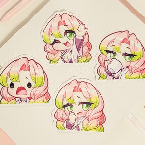 DS Mitsu 3&quot; Vinyl Sticker Pack | Cute Waterproof Anime Decal for Water Bottles, Laptops, Journals, Luggage & More