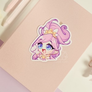 LoL Janna Thumbs Up 3&quot; Vinyl Sticker | Cute Waterproof Anime Decal for Water Bottles, Laptops, Journals, Luggage & More