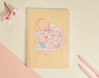 Sakura Kitsune  A5 Sticker Book | Kawaii Reusable Sticker Storage Album