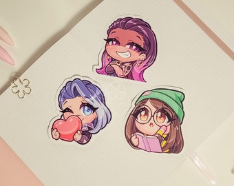 Paquete de pegatinas de vinilo Valo / Calcomanía impermeable de anime