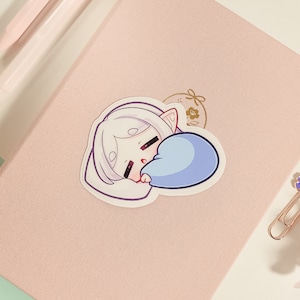 Frie Sleepy Vinyl Sticker (3&quot;) | Anime Decal for Laptop, Journal, and More