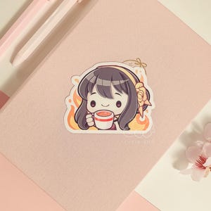 S Family Mommy This is Fine 3" Vinyl Sticker | Cute Waterproof Anime Decal for Water Bottles, Laptops, Journals, Luggage & More