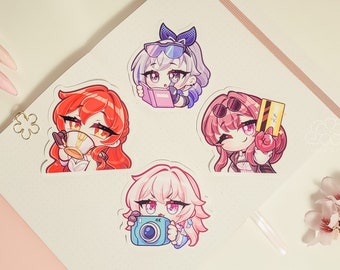 Honkai: Star Rail Vinyl Sticker Pack Pack | Wasserdichte Anime Aufkleber