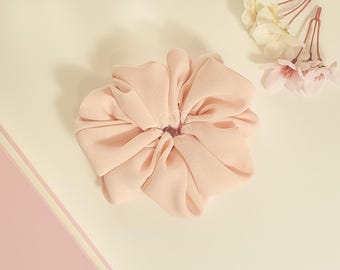 Coletero Sakura XXL / Accesorio para el cabello rosa esponjoso hecho a mano