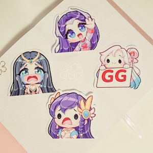 LoL Irelia 3&quot; Vinyl Sticker Pack | Cute Waterproof Anime Decal for Water Bottles, Laptops, Journals, Luggage & More