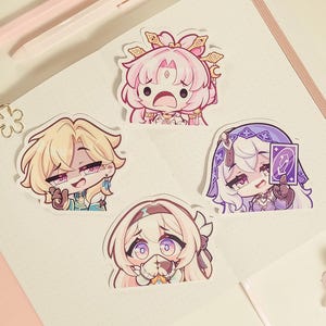 Honkai Star Rail Vinyl Sticker Pack (Set 2) | Anime Decals for Laptop, Journals