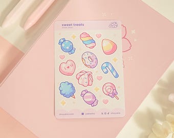 Sweet Treats Mini Sticker Sheet | Kawaii Planner Stickers