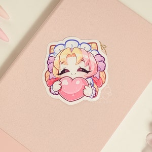 LoL Gwen Heart 3&quot; Vinyl Sticker | Cute Waterproof Anime Decal for Water Bottles, Laptops, Journals, Luggage & More