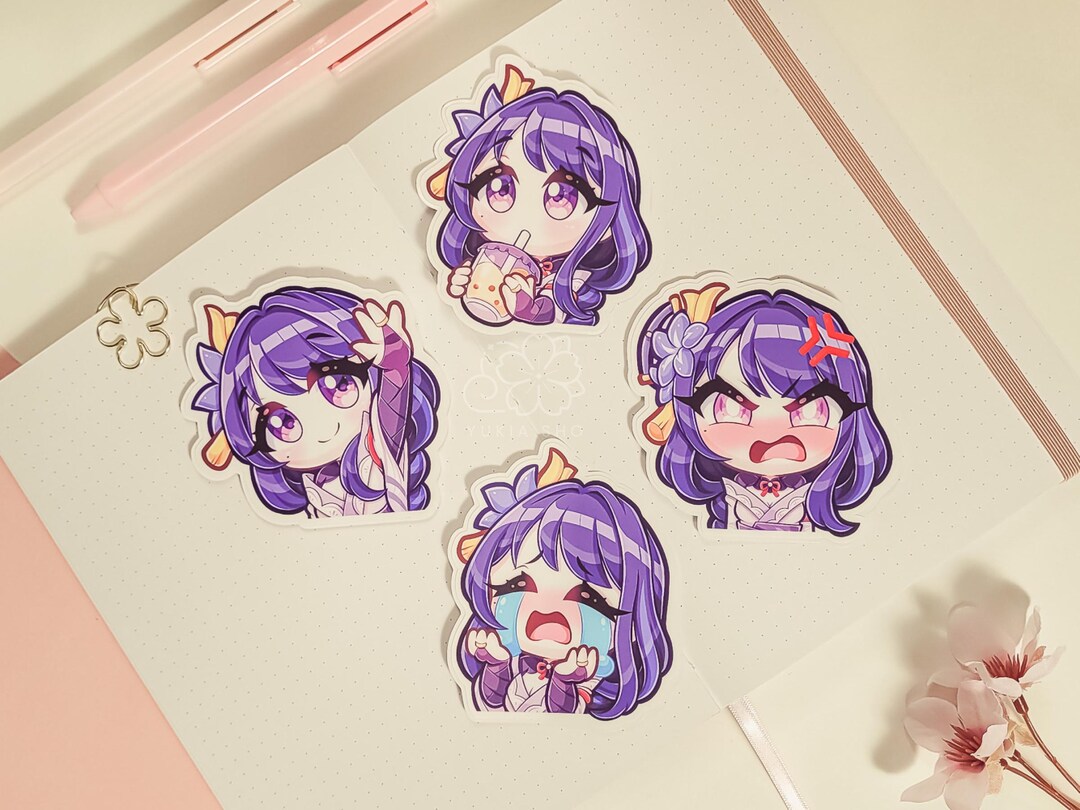 Crying Raiden Shogun Sticker Raiden Shogun 3