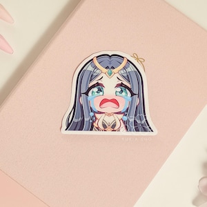 LoL Irelia Cry 3&quot; Vinyl Sticker (Glossy) | Cute Waterproof Anime Decal for Water Bottles, Laptops, Journals, Luggage & More