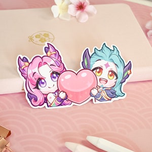 Star Guardian Xayah Rakan Heart Emotes for -  Hong Kong