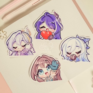 Honkai Star Rail Vinyl Sticker Pack (Set 3) | Anime Decals for Laptop, Journals