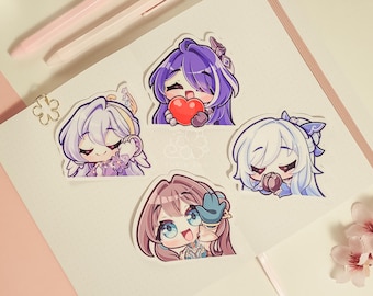 Honkai: Star Rail Vinyl Sticker (Set 2) | Wasserdichte Anime Aufkleber
