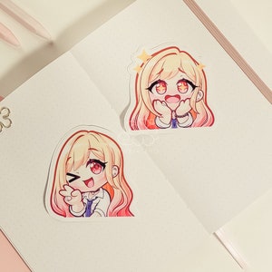 M D D Marin 3" Vinyl Stickers | Cute Waterproof Anime Decal for Water Bottles, Laptops, Journals & More