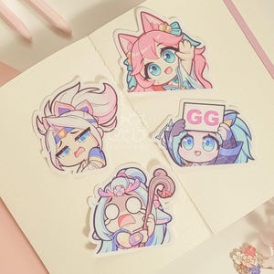 Spirit Blossom (Set 1) 3&quot; Vinyl Sticker Pack |  LoL Decal for Journals, and More