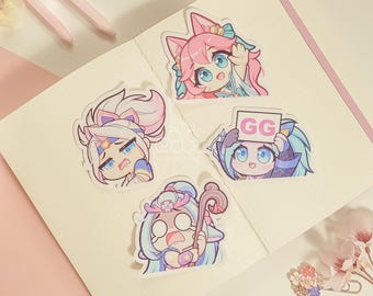 Spirit Blossom (Set 1) Vinyl Sticker Pack |  LoL Decal for Journals, and More