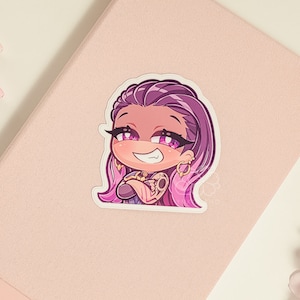Adesivi in vinile Valo Reyna Smug da 3&quot; / Decalcomanie anime per diari, laptop e altro