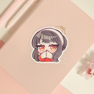 S Family Mommy Shy 3&quot; Vinyl Sticker | Cute Waterproof Anime Decal for Water Bottles, Laptops, Journals, Luggage & More