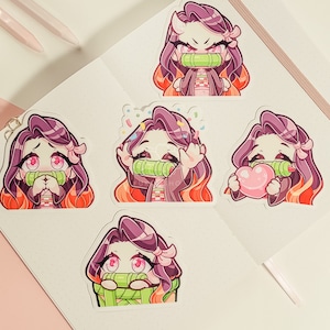 DS Nez 3&quot; Vinyl Sticker Pack Cute Waterproof Anime Decal for Water Bottles, Laptops, Journals, Luggage & More